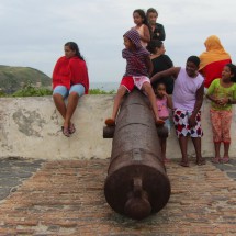Gun of the fortress of Cabo Frio